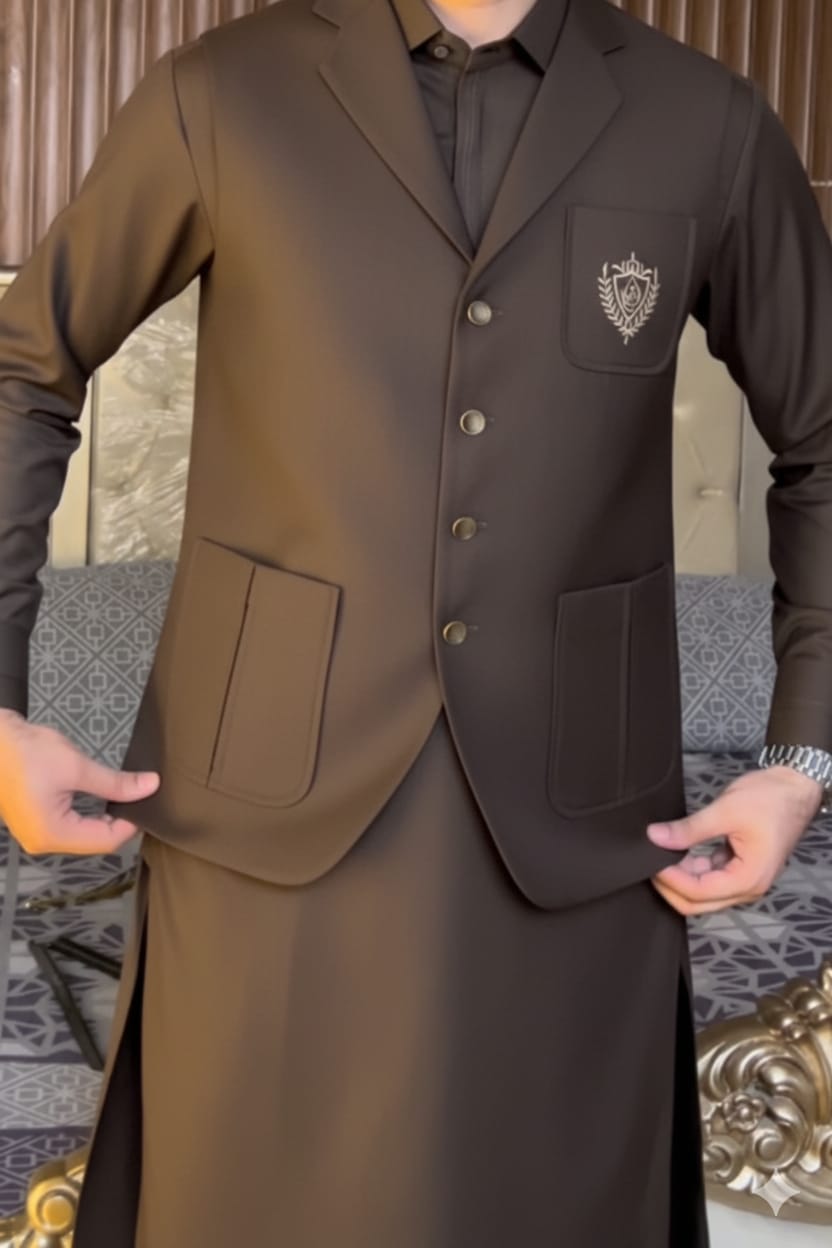 Tropical Important Fabric Best For Winter Season Most Premium Brown Color