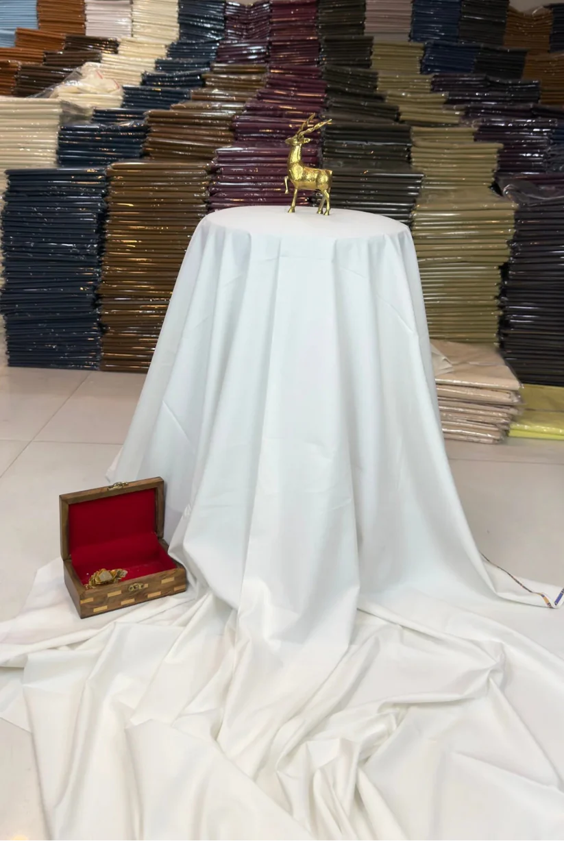 Off-White 4 Season Fabric - Soft Wash n Wear By Zaib Outfits