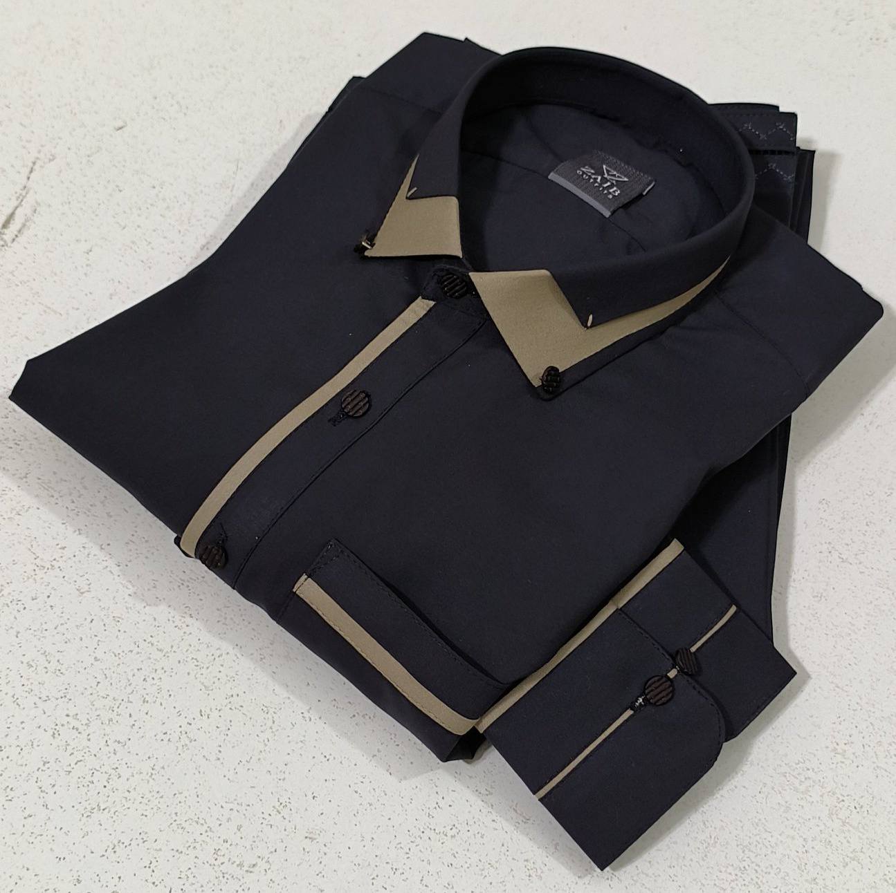 All Season Black Suit in Wash & Wear High Quality Stuff