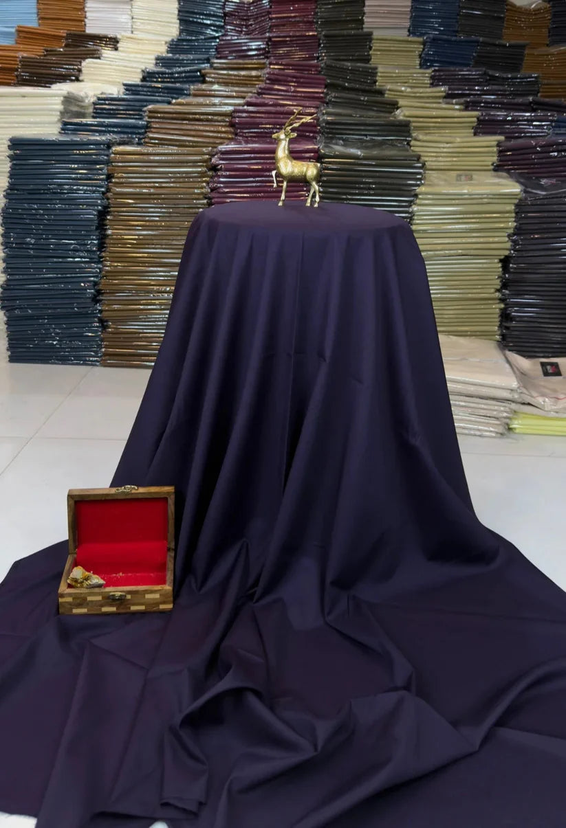 Purple 4 Season Fabric - Soft Wash n Wear By Zaib Outfits