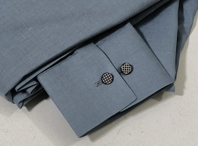 Latest Stitched Gray self color Gum Silai Suit in Wash & Wear Stuff