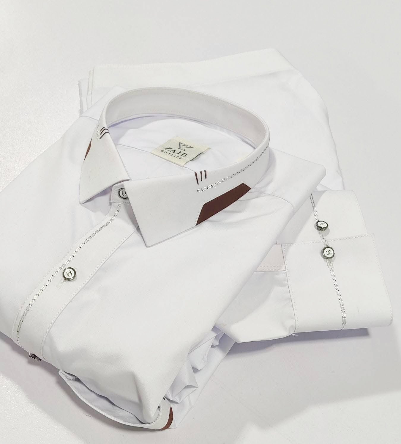 Egg White All Season Suit in Wash & Wear High Quality Stuff
