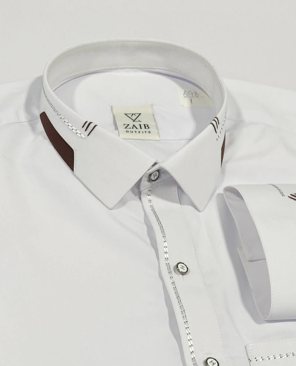 Egg White All Season Suit in Wash & Wear High Quality Stuff