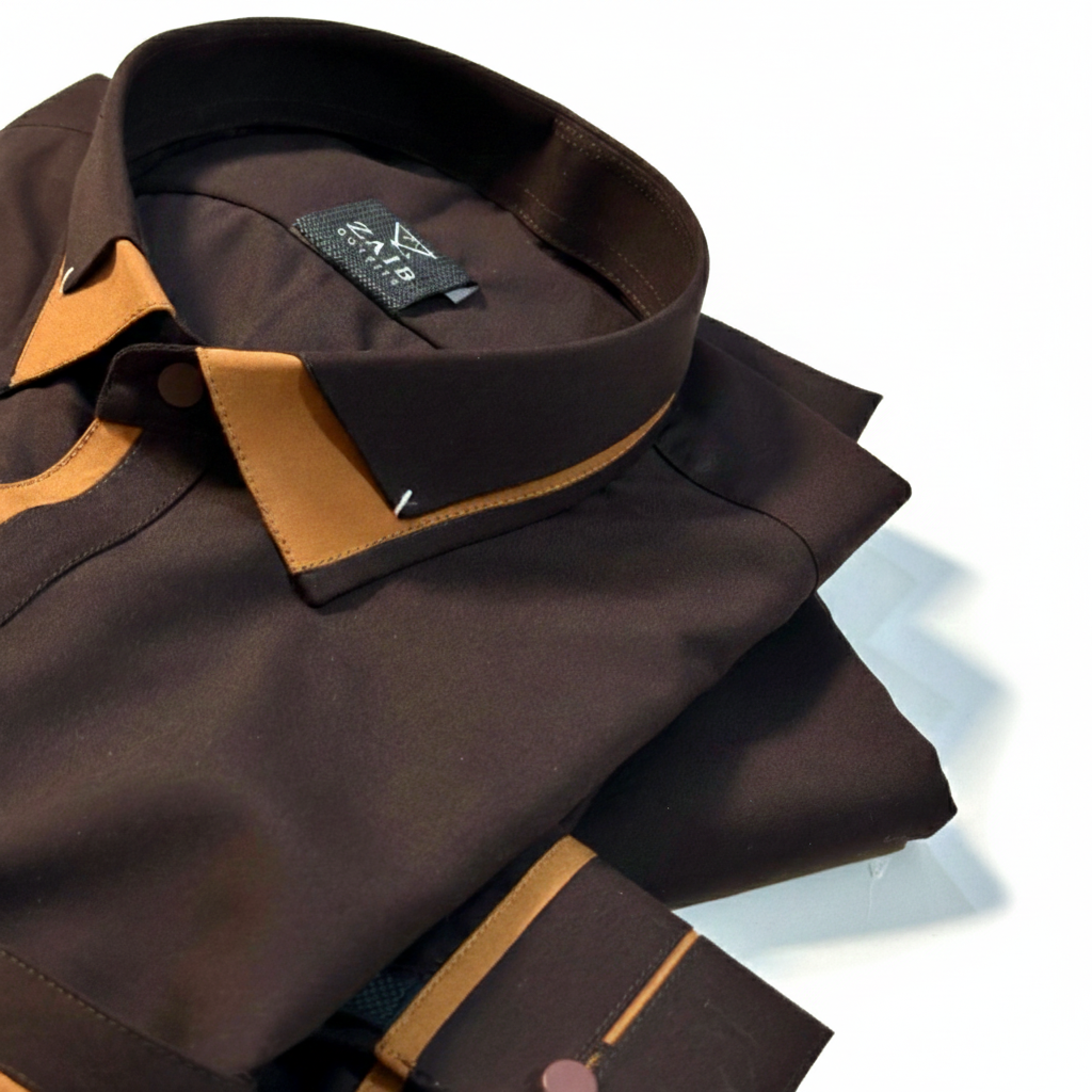 All Season dark brown Suit in Wash & Wear High Quality Stuff