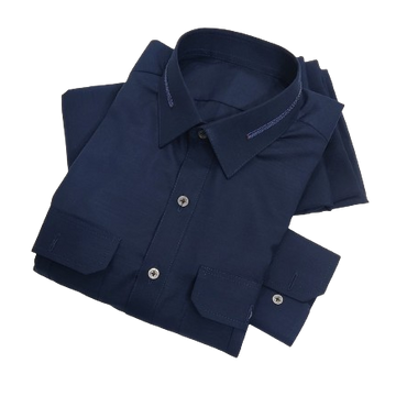 Stitched All Season Navy Blue shade Suit in Wash & Wear Stuff