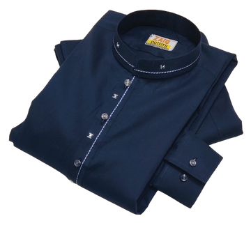 All Season Navy Blue Color Suit in Cotton High Quality Stuff