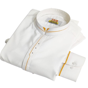 Latest Stitched All Season Off White Suit in Wash & Wear Stuff