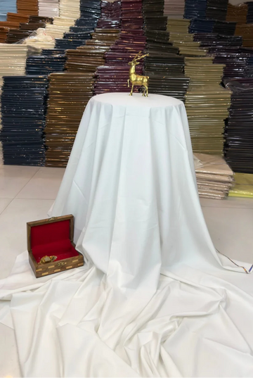 Off-White 4 Season Fabric - Soft Wash n Wear By Zaib Outfits