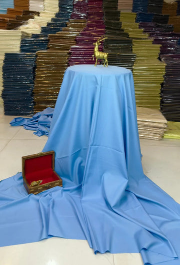 Sky Blue 4 Season Fabric - Soft Wash n Wear By Zaib Outfits