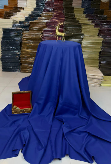 Royal Blue 4 Season Fabric - Soft Wash n Wear By Zaib Outfits