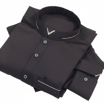 Chocolate Brown All Season Suit in Wash & Wear Stuff