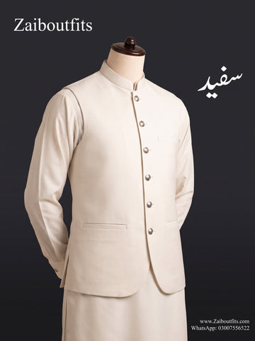 Winter Stuff Shalwar Kameez with Waistcoat 3pc Article 🔥