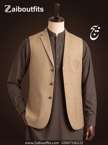 Winter Stuff Shalwar Kameez with Waistcoat 3pc Article 🔥
