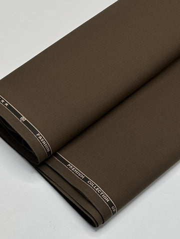 Dark Brown – Premium Imported Tropical Suiting Fabric Stuff | Unstitched