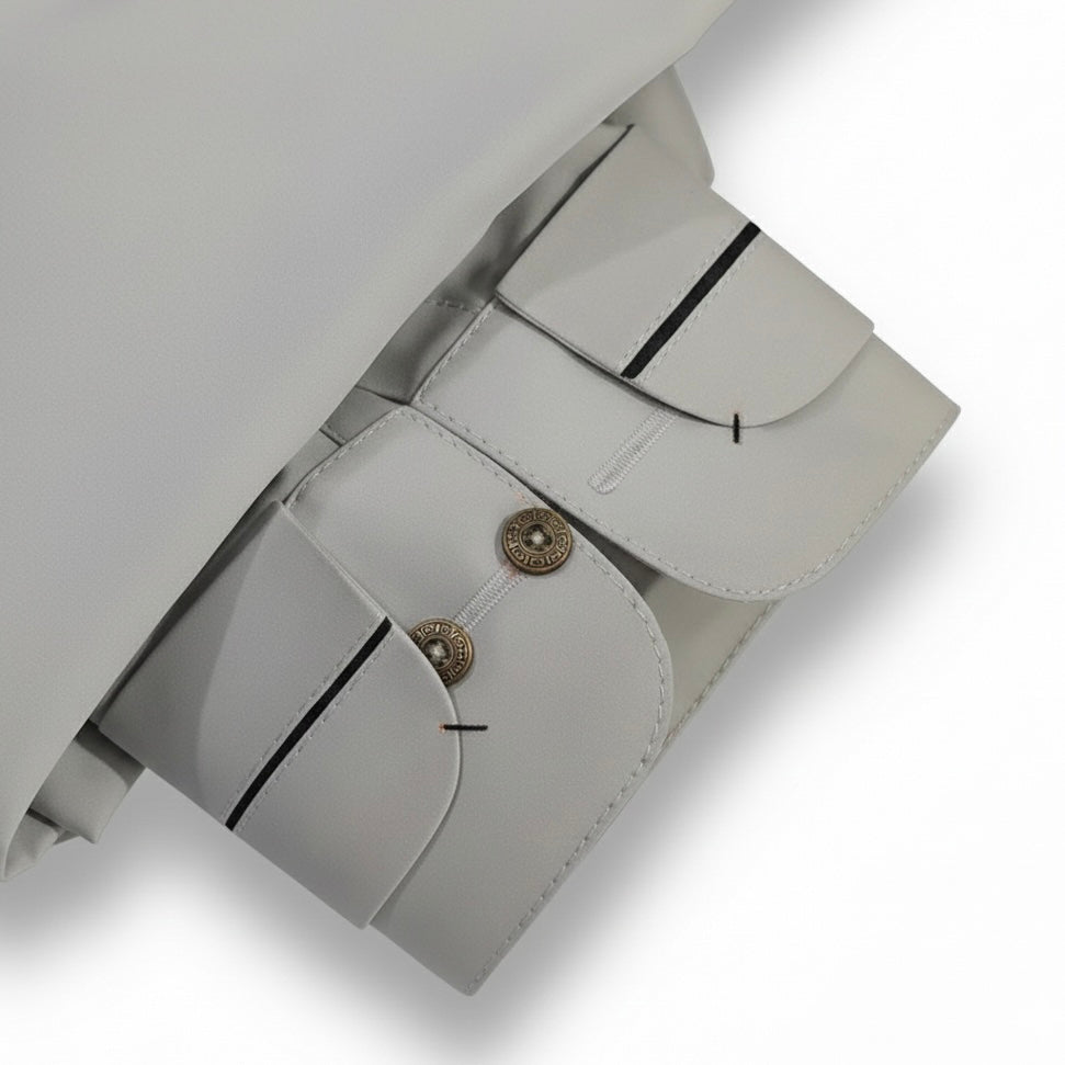 Latest Stitched Light Gray Suit in Wash & Wear Stuff