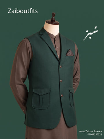 Winter Stuff Shalwar Kameez with Waistcoat 3pc Article 🔥