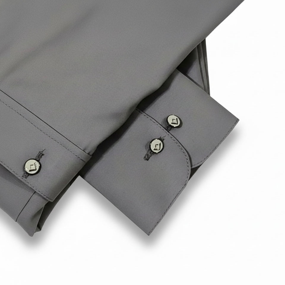 Latest Stitched Gray Double Pocket Suit in Wash & Wear Stuff