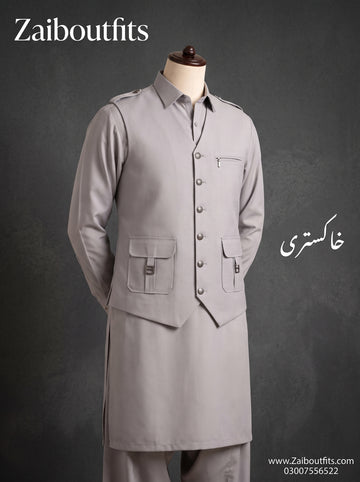Winter Stuff Shalwar Kameez with Waistcoat 3pc Article 🔥