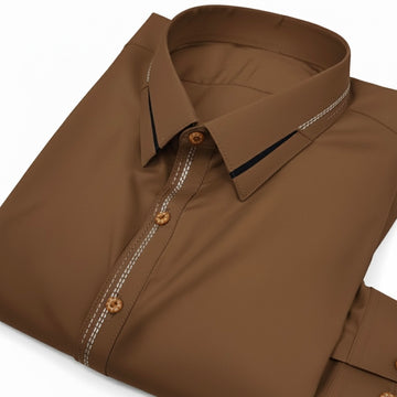 Hazel Brown color Most Selling Suit in Wash & Wear Stuff