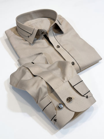 Light Gray Suit in Wash & Wear High Quality Stuff in pocket Style