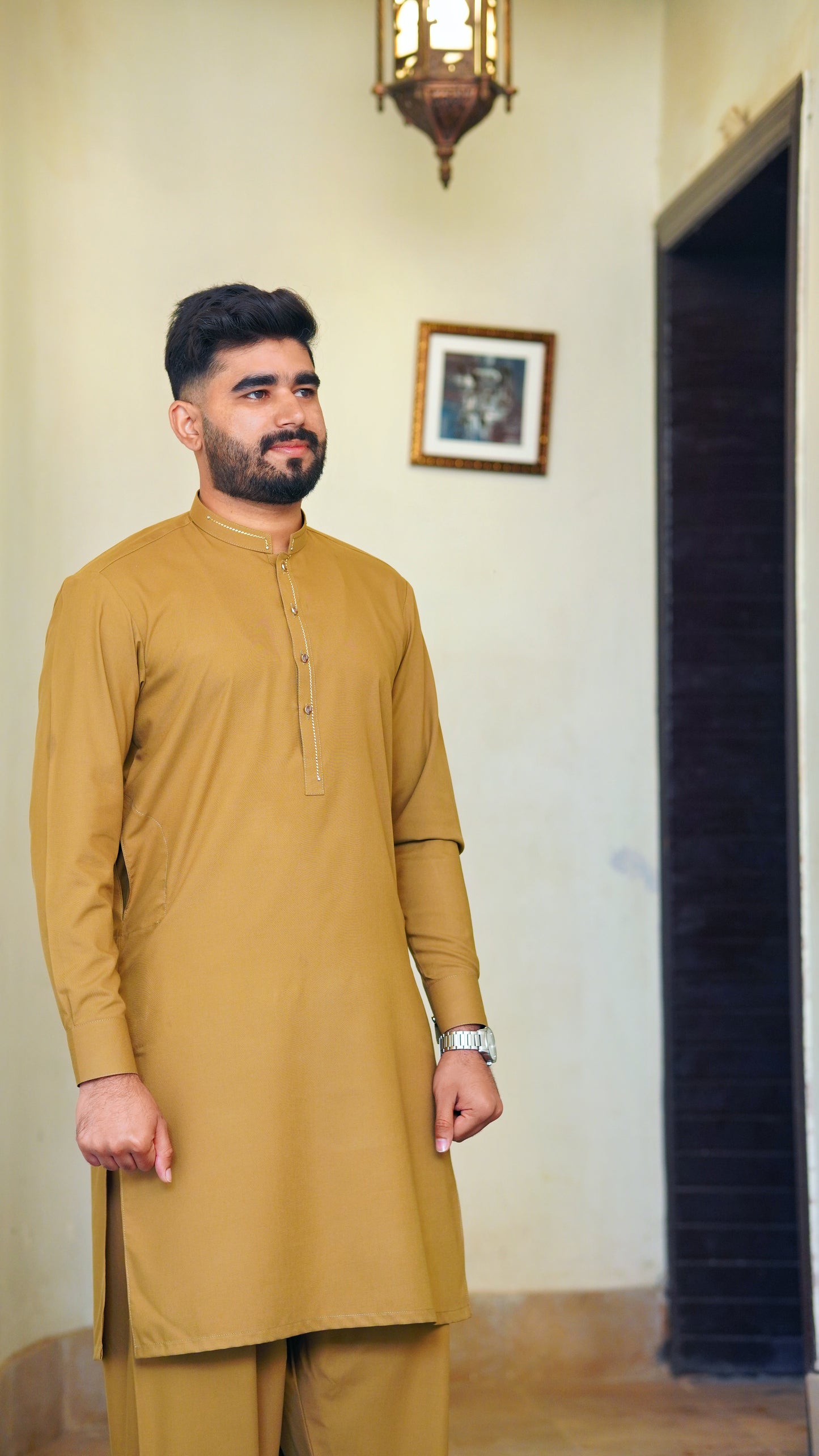 STITCHED PREMIUM 🔥 SHALWAR KAMEEZ WITH BAN WITH SAME COLOR STRIP