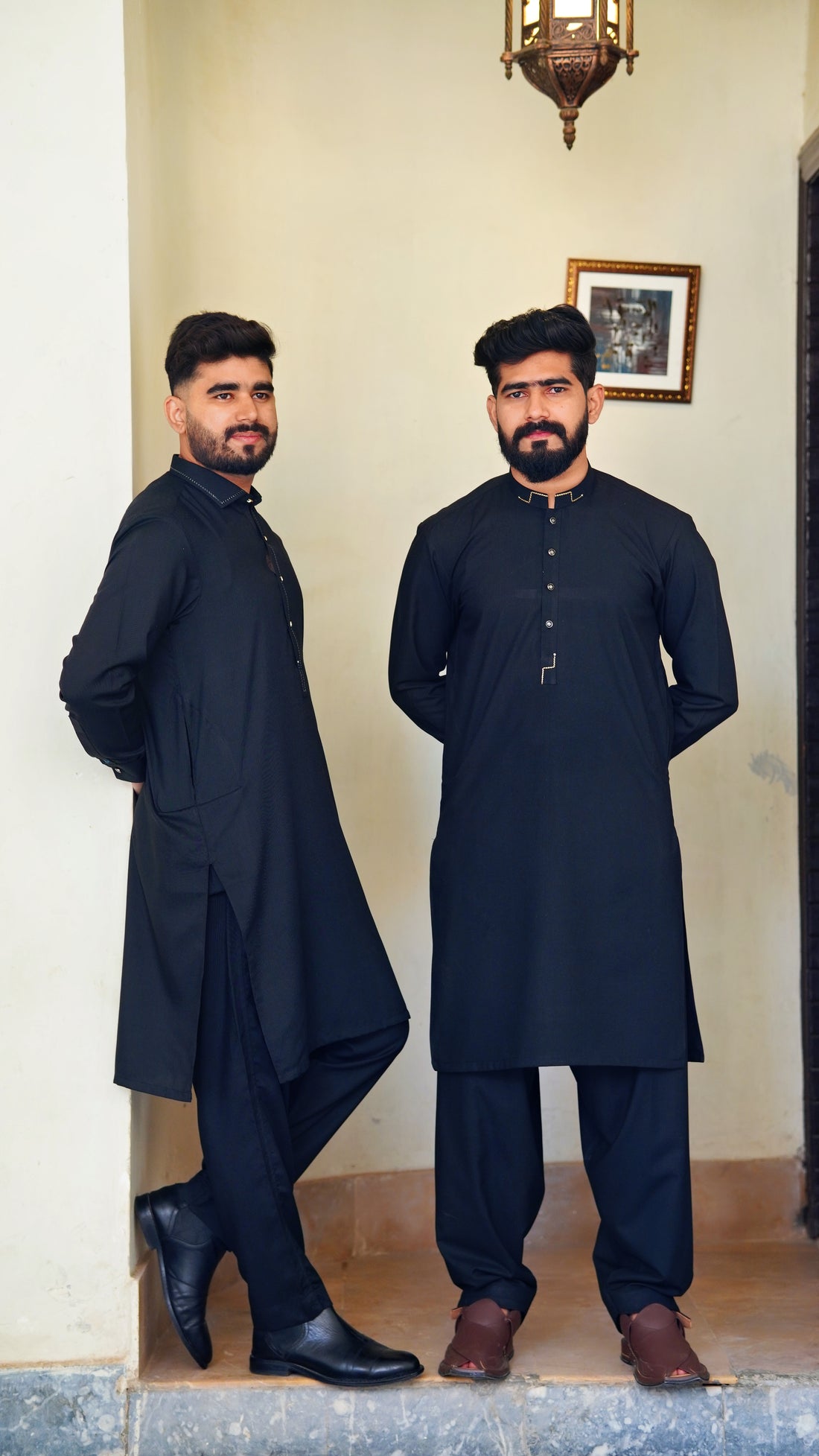 PREMIUM 🔥 STITCHED SHALWAR KAMEEZ WITH BAN WITH GOLDEN STRIP