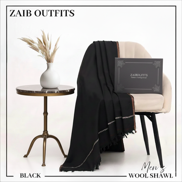 Premium Gents 100% Wool Shawl By Zaib Outfits