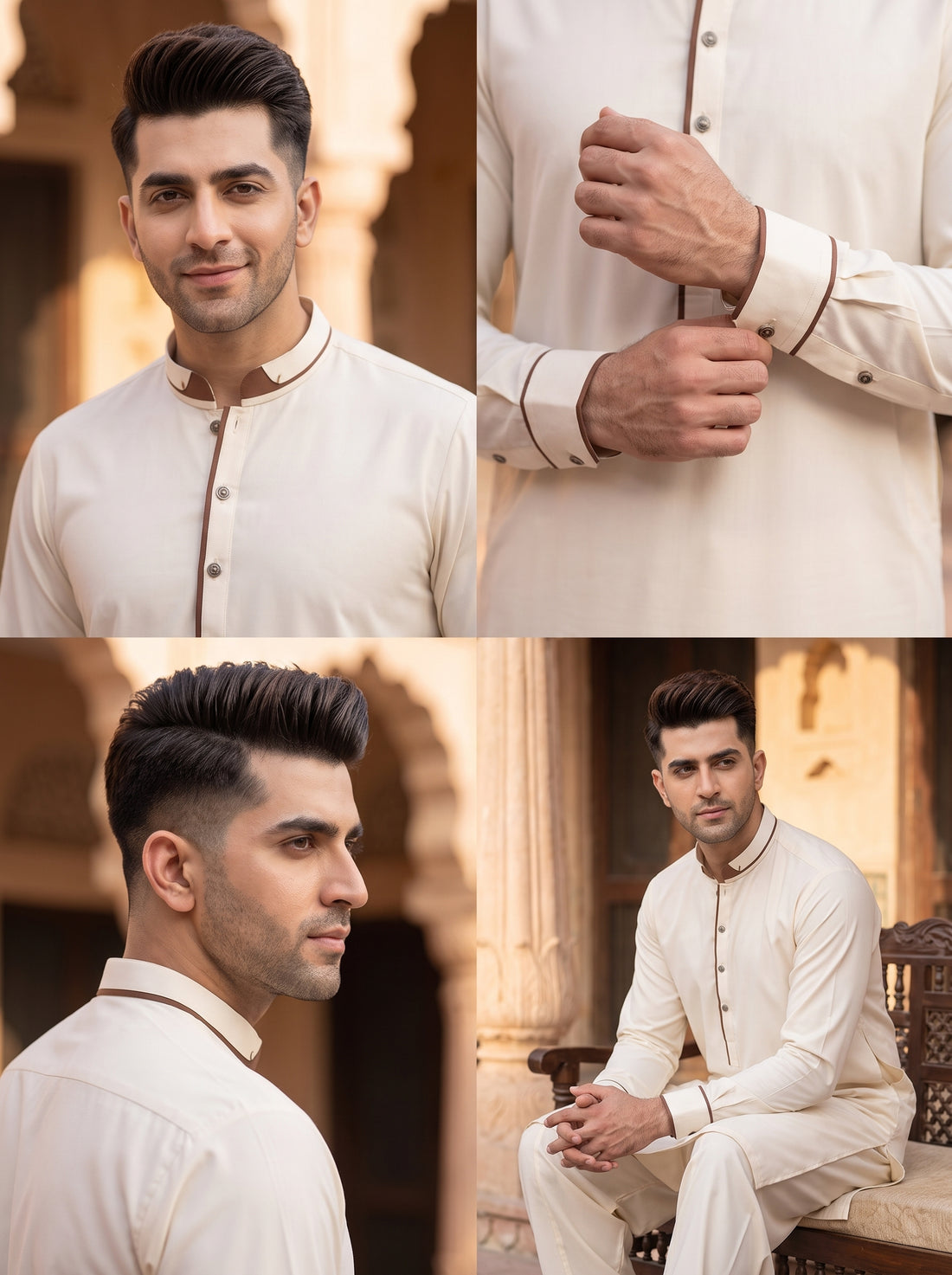 Double Ban Boski Stitched Suit in Wash & Wear Stuff