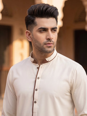 Double Ban Boski Stitched Suit in Wash & Wear Stuff