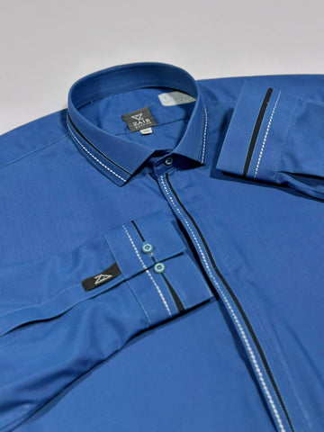 All Season Royal Blue Suit in Wash & Wear High Quality Stuff