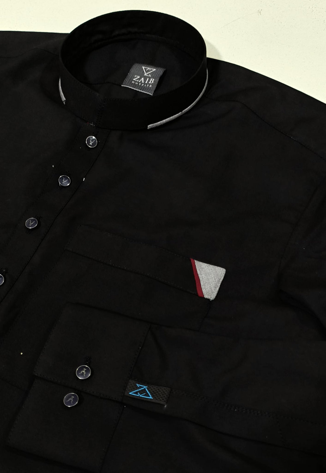 Latest Stitched Black color Suit in Wash & Wear Stuff