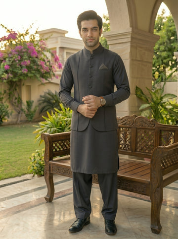 Dark Gray Premium Quality Imported Stuff 3Pc Article