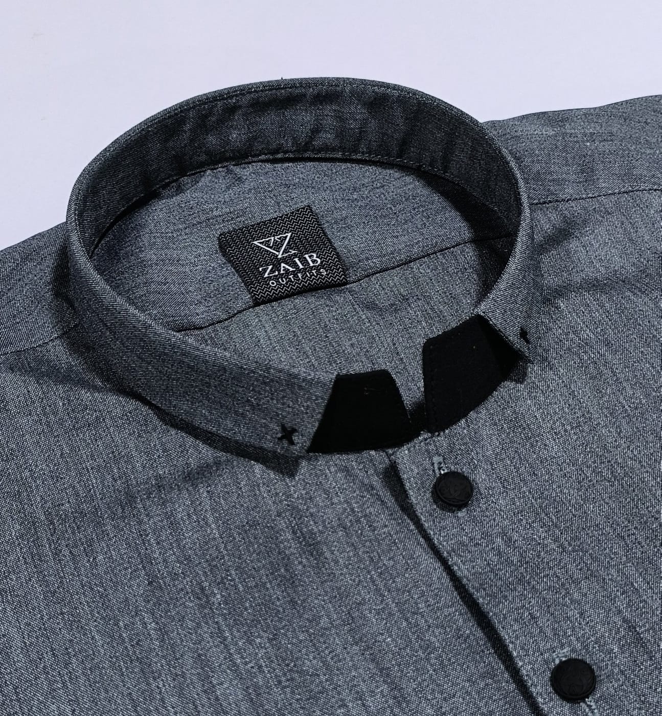 All Season Suit Self Grey in Wash & Wear with High Quality Stuff