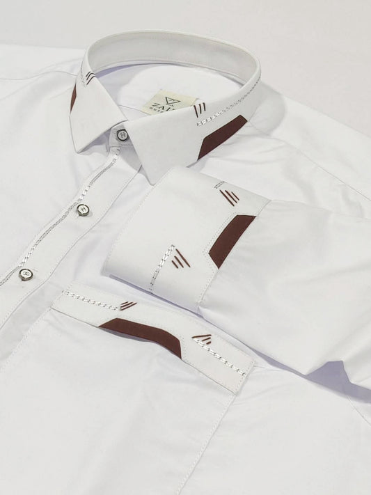 Egg White All Season Suit in Wash & Wear High Quality Stuff