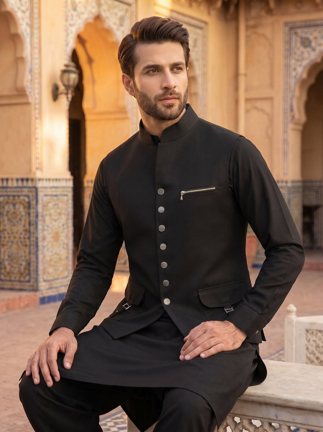 Luxury Black Quality Winter Stuff 3Pc Article 🔥
