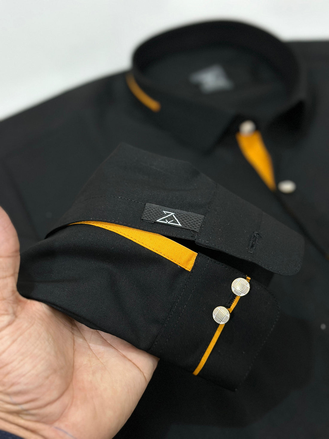 Latest Stitched Black Suit in Wash & Wear Stuff