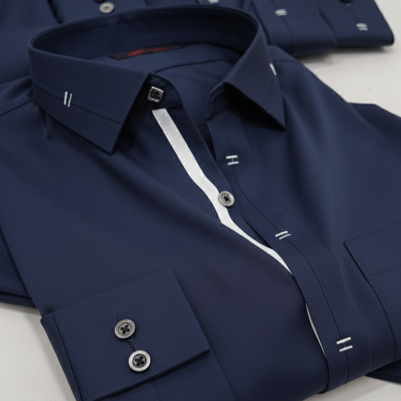 Navy Blue High Quality Stitched Suit in Wash & Wear Stuff