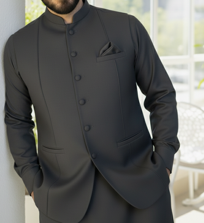 Malaysia Gray Winter Important Suiting Fabric Best 3Pc For Wedding Events