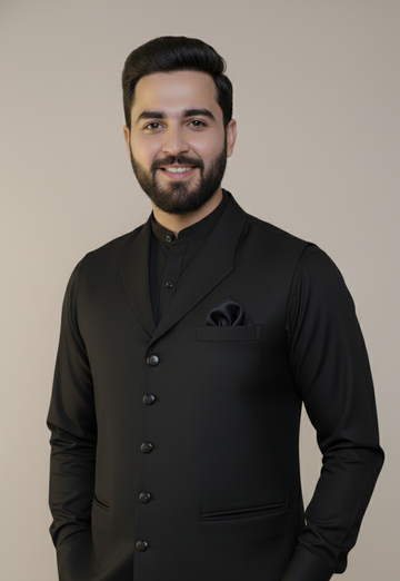 Black Winter Important Suiting Fabric Best 3Pc For Wedding Events Multi Colors