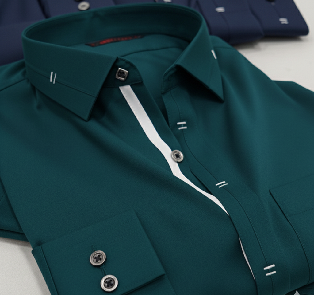 All Season Green Suit in Wash & Wear High Quality Stuff