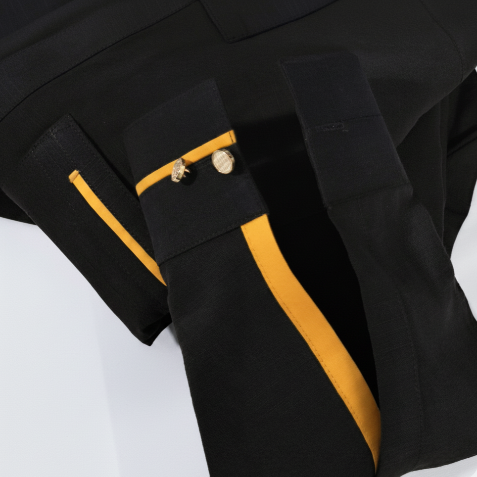 All Season Black Suit in Wash & Wear High Quality Stuff