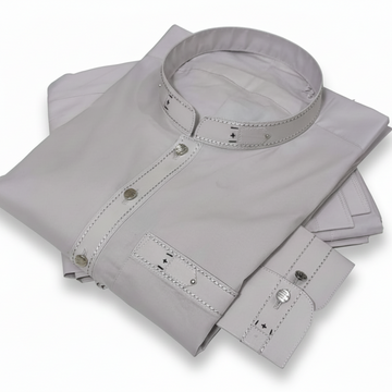 Stitched All Season Gray Shade Suit in Wash & Wear Stuff