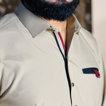 Skin Color High Quality Stitched Suit in Wash & Wear Stuff