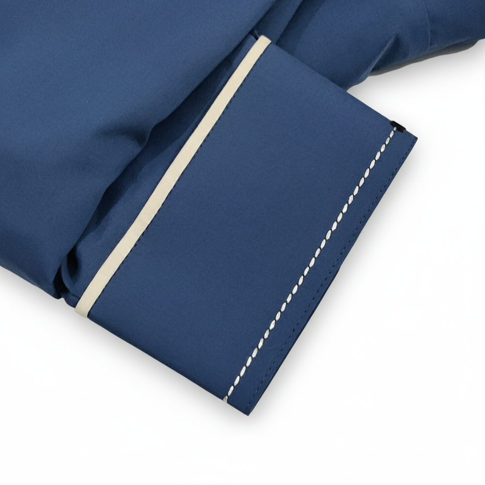 Latest Stitched All Season Royal Blue Shade Suit in Wash & Wear Stuff