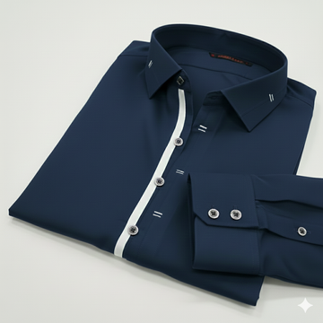 Navy Blue High Quality Stitched Suit in Wash & Wear Stuff