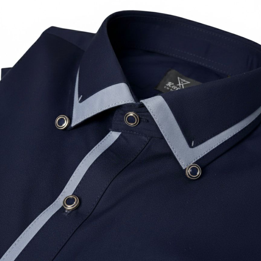 All Season Navy Blue Suit in Wash & Wear High Quality Stuff