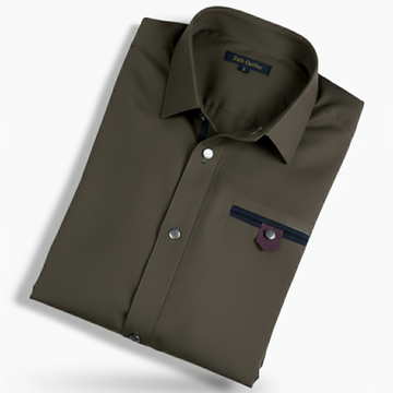 Brown Camel Decent Color Stitched Suit in Wash & Wear Stuff