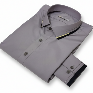 Stitched All Season Gray Shade Suit in Wash & Wear Stuff