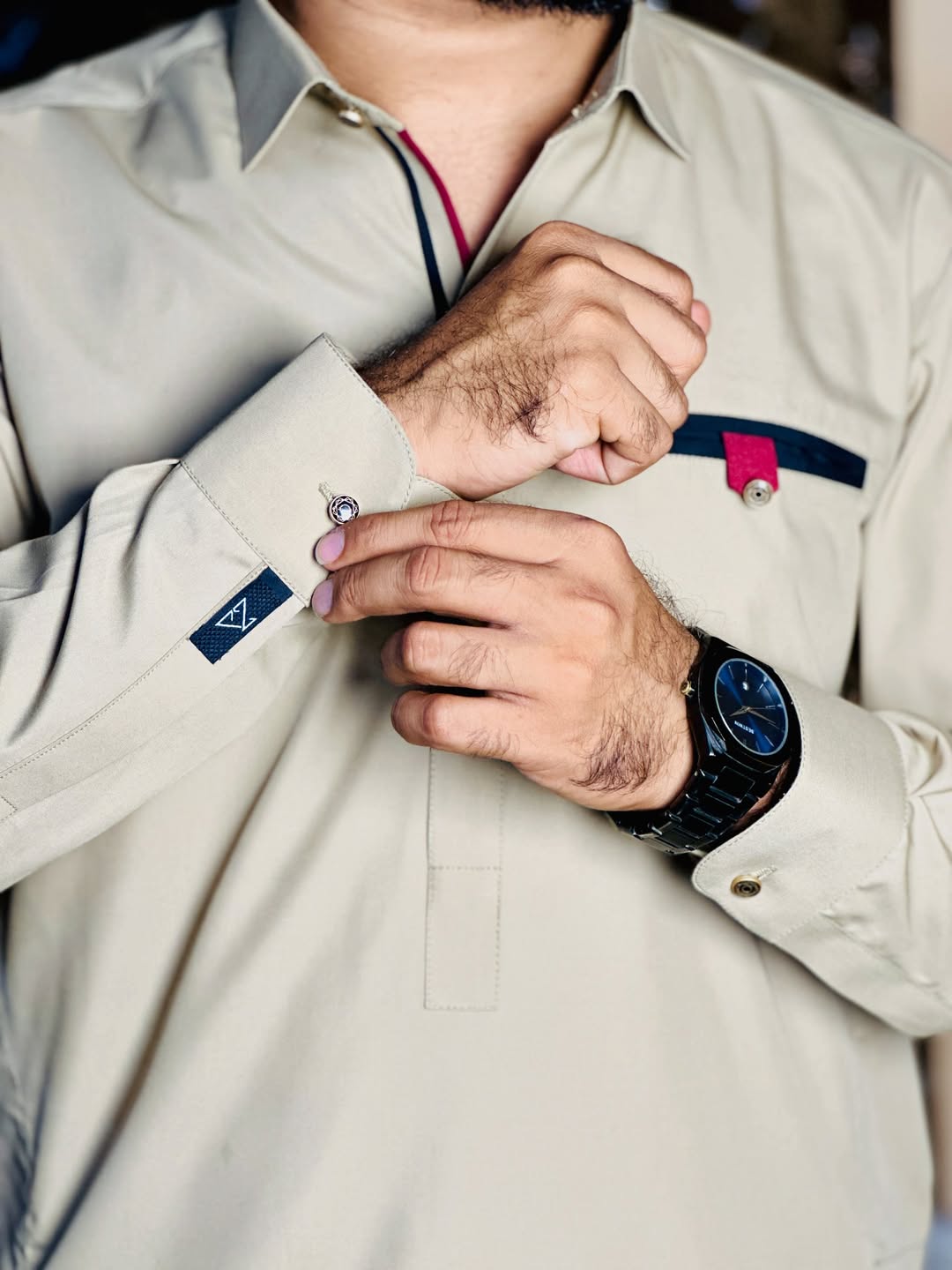 Skin Color High Quality Stitched Suit in Wash & Wear Stuff