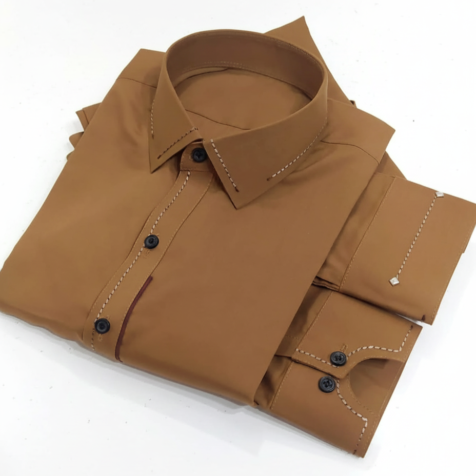 Stitched All Season Mustered Suit in Wash & Wear Stuff